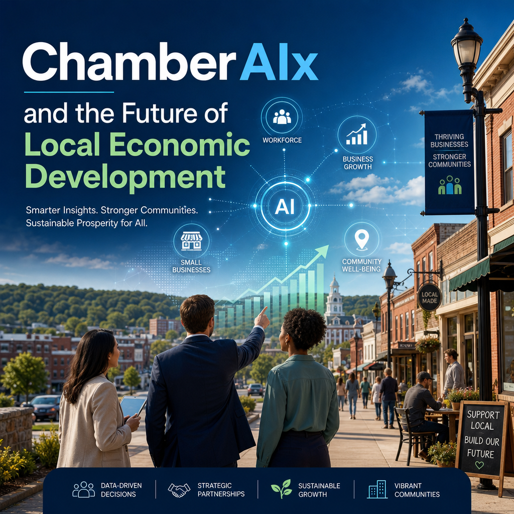 Illustration of ChamberAIx and the Future of Local Economic Development