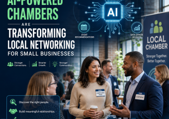 AI-powered chambers connect small businesses with personalized local networking matches.