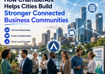 Illustration of How ChamberAIx Helps Cities Build Stronger Connected Business Communities