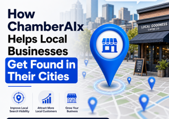 local search visibility illustration for How ChamberAIx Helps Local Businesses Get Found in Their Cities