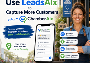 local customer acquisition illustration for Local Businesses Use LeadsAIx to Capture More Customers via ChamberAIx