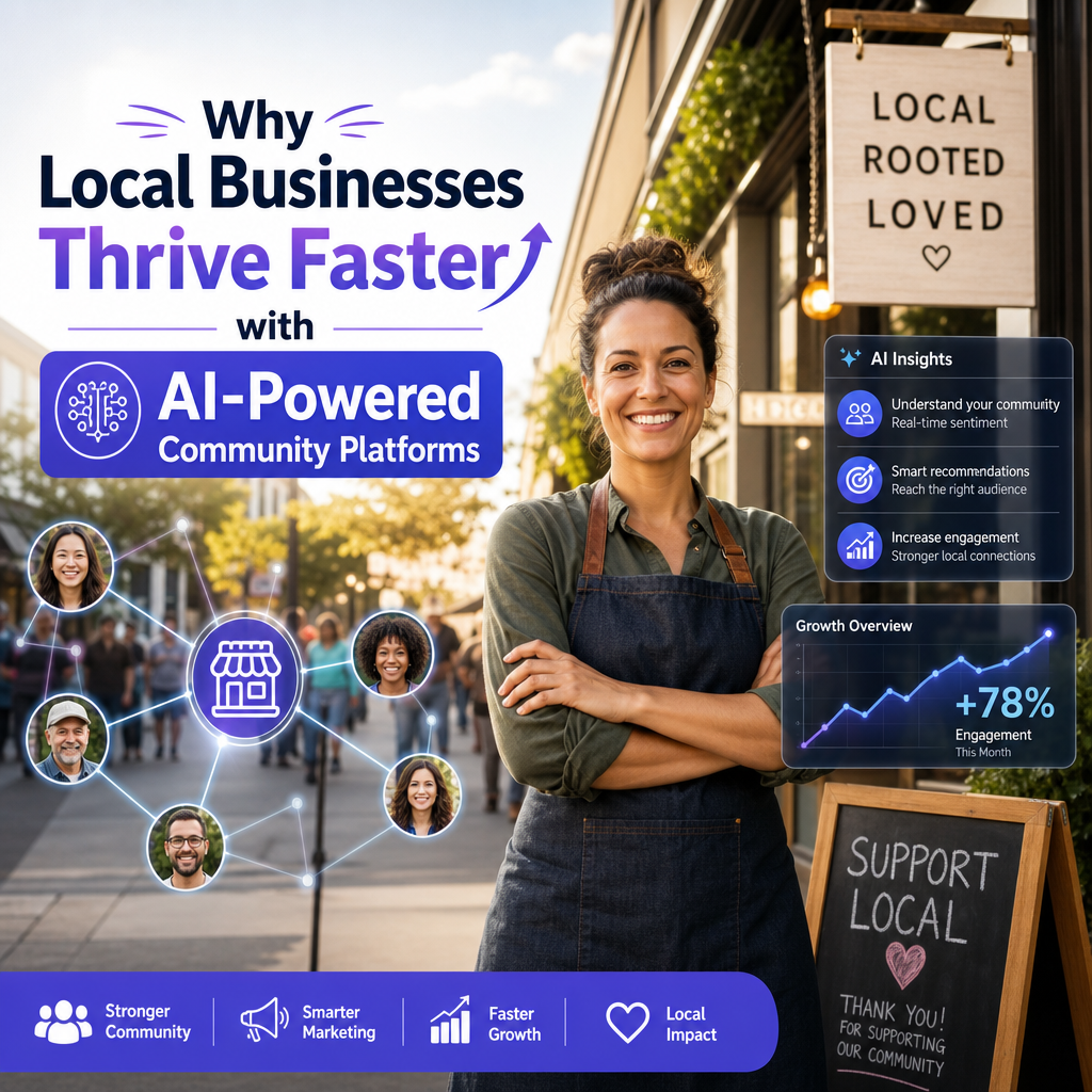 Illustration of Why Local Businesses Thrive Faster with AI-Powered Community Platforms